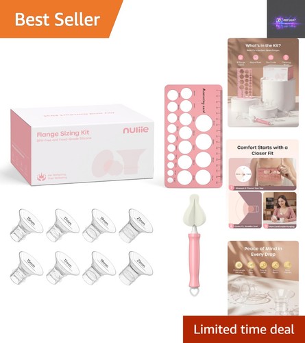 Breast pump flange kit - breast, 8pc