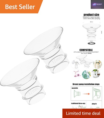 Breast pump silicone flange - breast,